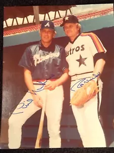 Phil Niekro & Joe Niekro Signed 8 X 10 Color Photo Hall Of Fame - Picture 1 of 4