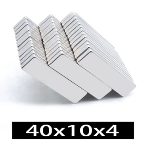 Magnete a blocco permanente al neodimio terre rare 40x10x4 mm all'ingrosso N50 - Foto 1 di 3