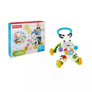 Zebra primi passi Fisher Price cavalcante con rotelle per bambini infanzia gioco - Foto 1 di 1