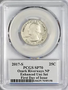 2017 S Enhanced Set Ozark Quarter PCGS SP70 - First Day of Issue!! - Picture 1 of 2