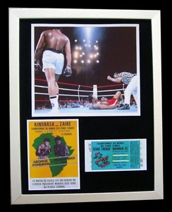 MUHAMMAD ALI + CASSIUS CLAY + Rumble In The Jungle + LTD + FRAMED + EXPRESS GLOBAL SHIP!! - Imagen 1 de 6