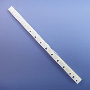 Módulo 0.5 Plástico Dentado Engranajes Piñón Nailon Engranajes Rack 125*4*7mm 65*4*4mm - Imagen 1 de 7