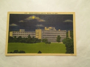 Bristol Virginia Memorial Hospital TN VA Postcard - Picture 1 of 2