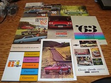 Original 1954-1990 Chevrolet Corvette Sales Brochure Lot of 66 Chevy Vette