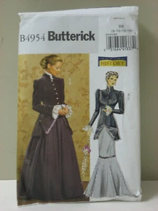 Butterick B 4954 Historic Top Skirts Sewing Pattern Size BB 8-14 Edwardian - Picture 1 of 3