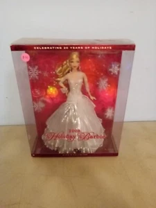 2008 Holiday Barbie Doll Celebrating 20 Years Of Holidays Mattel New - Picture 1 of 8
