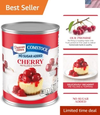Relleno y cobertura de pastel de cereza sin azúcar agregada, 20 OZ, juego de 8 - fresco y delicioso Foto 1 de 4