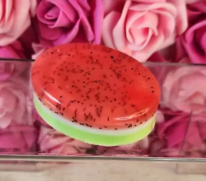 Watermelon Sugar Handmade All Natural Goat Milk & Shea Butter Soap/Makeup Brush - Picture 1 of 4