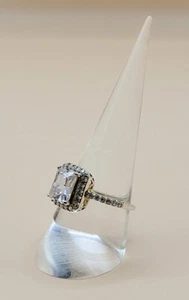 5 Pack Clear Transparent Acrylic Perspex Cone Finger Ring Display Stand Holder - Picture 1 of 1