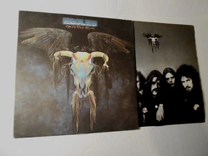 The Eagles One of These Nights 1975 vinyl  7E-1039 Lp opens top  Embossed Cover - Picture 1 of 13