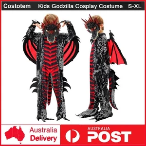 Kids Boys Godzilla Cosplay Costumes Dinosaur Jumpsuit Book Week Fancy Outfits - Bild 1 von 14
