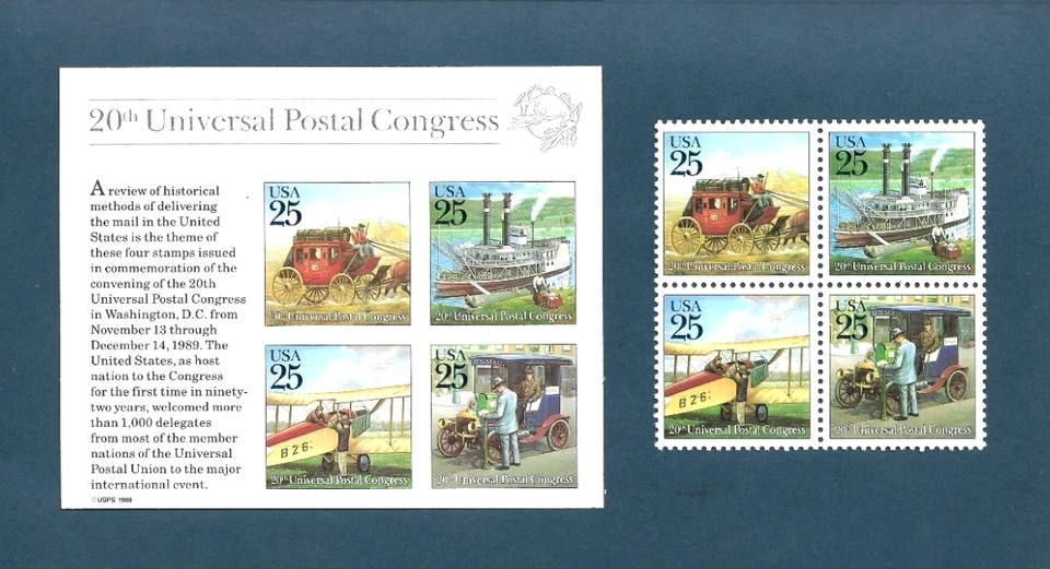 UPU CONGRESS SETS-Classic  Mail Transportation #2434=2438 - Image 1 of 1