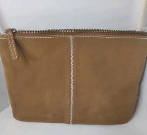 GAP Genuine Leather Brown Crossbody Bag - Picture 1 of 10