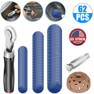 62X Kit de parches de enchufe de reparación de neumáticos de alta resistencia hágalo usted mismo pinchazos planos para automóvil motocicleta⭐ - Imagen 1 de 10