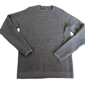 Lululemon Engineered Warmth Long Sleeve Textured Crew Sweatshirt Mens Sz S/M? - Picture 1 of 16
