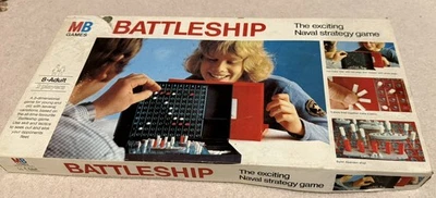 BATTLESHIP MB Games Naval Strategy SEA WARFARE hardly used - Image 1 of 4