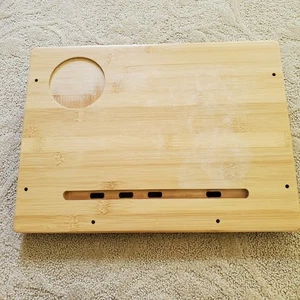 Dorm Room College Bamboo Bedside Shelf Table Organizer Used - Picture 1 of 6