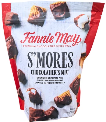 Fannie May S'mores Chocolatier's Snack Mix 18 Ounce Bag EXP 08/2026