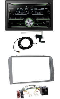 Pioneer CD USB MP3 Bluetooth 2DIN DAB Autoradio für Alfa Romeo 147 GT 00-10 silb - Bild 1 von 4