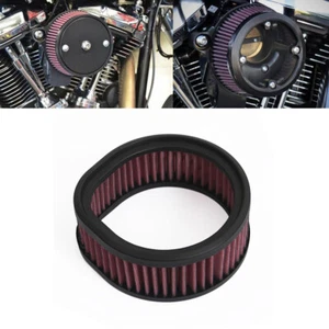 Air Filter Intake Cleaner 6'' O.D For Harley S&S Super E&G Carb Carburetor Red - Picture 1 of 8
