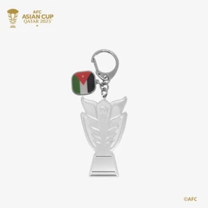 2D Trophy Keychain with Country Flag-Jordan - Picture 1 of 1
