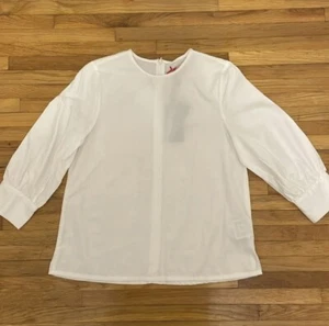 Kidichic New With Tags White Formal Blouse with Pearl Cuff Details Girls Size 20 - Picture 1 of 6
