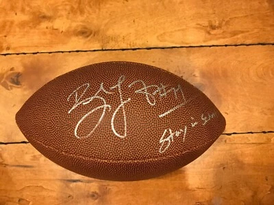 NEW ENGLAND PATRIOTS Brandon LaFell Signed Autograph WILSON NCAA Football - Image 1 of 4