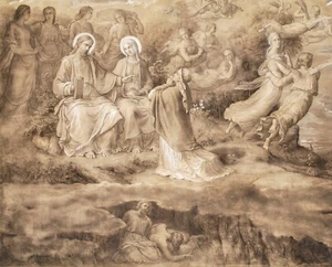 Impresión o lienzo - Intercesión materna por Louis Janmot - Imagen 1 de 1