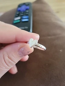 Gr. 8 Vintage Sterling Silber Ring, 925 ❤️ Herz Made in Mexico  - Bild 1 von 7