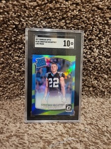 2017 Donruss Optic CHRISTIAN MCCAFFREY Lime Green SGC 10