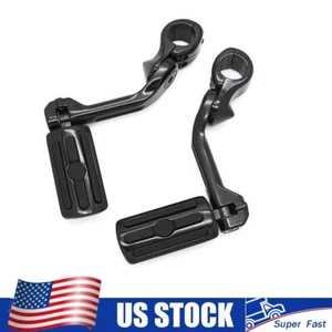 Juego de estriberas con soportes clavijas negras para Harley CVO Road Glide FLTRXSE 2014-2024 - Imagen 1 de 10