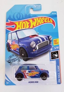 Hot Wheels 2019 Morris Mini Blue HW Race Team - Picture 1 of 5