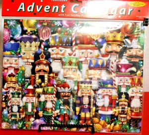 Nutcracker Christmas Advent Calendar Open To See Christmas Pictures - Picture 1 of 1