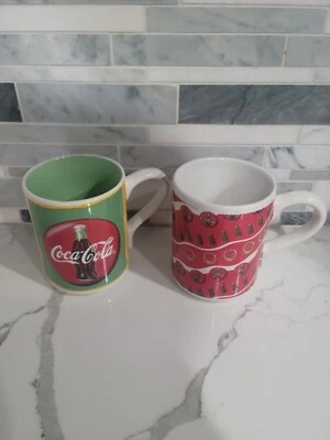 Coca-Cola Coffee Mugs by Gibson Set of 2  Vintage 1997 Pre-owned  - Image 1 of 4