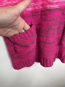 L.E.I. Girls Pink Knit Dress Size 14 16 Large Or S Wms Barbiecore Emo Y2K Bratz - Picture 1 of 9