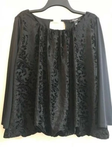 Blusa Nine West negra texturizada, talla XL - Imagen 1 de 10
