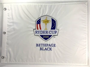 2025 Ryder Cup Flag Bethpage black golf NY embroidered pga new - Picture 1 of 12