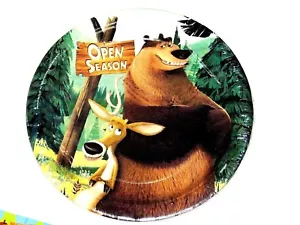 ~~OPEN SEASON ~~ 8- LUNCH PLATES 9" DIA. PARTY SUPPLIES - Picture 1 of 1