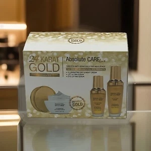 Absolute CARE atemporal antienvejecimiento Gold trío indulgencia día y noche crema y suero - Imagen 1 de 4