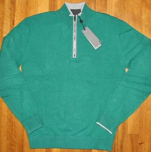 Greyson Clothiers Sebonack 1/4 Zip Golf Sweater Mens M L XL Bonsai Wool Cashmere - Picture 1 of 6