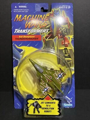 Transformers MACHINE WARS THUNDERCRACKER Evil Decepticon Sealed 1996 Hasbro NOS - Image 1 of 3