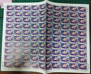 (E205)MALAYSIA 2000 WORLD TABLE TENNIS CHAMPIONSHIPS 30c IMPERFORATED SHEET MNH - Picture 1 of 2