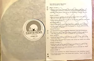 10/4/82 EARTH NEWS RADIO FEATURES MIKE RUTHERFORD, BILLY IDOL & GLENN CLOSE - Picture 1 of 1