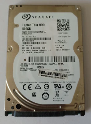 Seagate ST500LM021 2.5" SATA 6G 500Go PC MAC - Photo 1/4