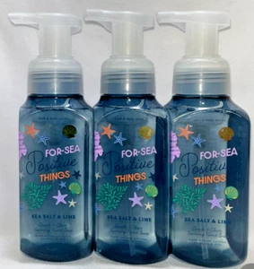 3 Sea Salt & Lime Gentle Foaming Hand Soap Bath & Body Works 8.75 Oz - Picture 1 of 1