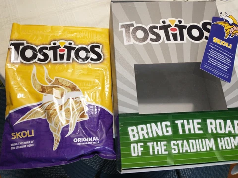 Tostitos NFL Minnesota Viking Sound Activated Bag Cover