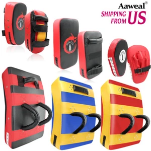 Boxing Strike Shield Kick Pad MMA Muay Thai Target Punching Focus Arm Pad US - Picture 1 of 29