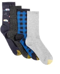 NEW GoldToe Casual Women's 4-Pack Crew Socks - Picture 1 of 3