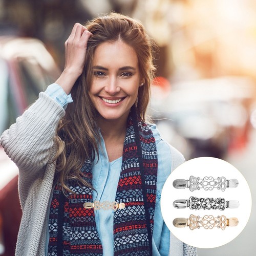 VETEMENTS 3 PEZZI Accessori per Vestiti Lavoro Miss Sciarpa Clip Donna Cinch Clip