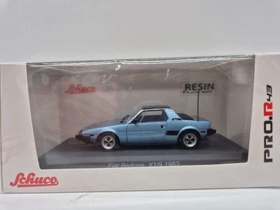Schuco Models 1.43 Fiat Bertone X1/9 light Blue 1983 resin 450924800 - Image 1 of 2